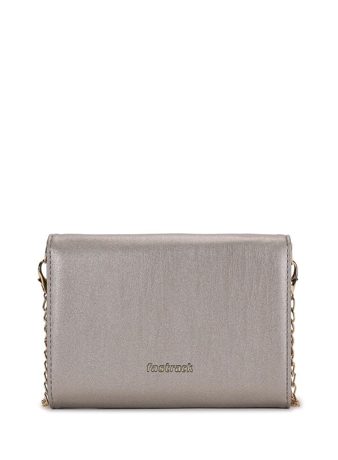 Fastrack Women's Linklet Clutch | Detachable Chain, Card & Cash Slots, Magnetic Flap | Modern Evening Bag | 6 Months Warranty - Image 5